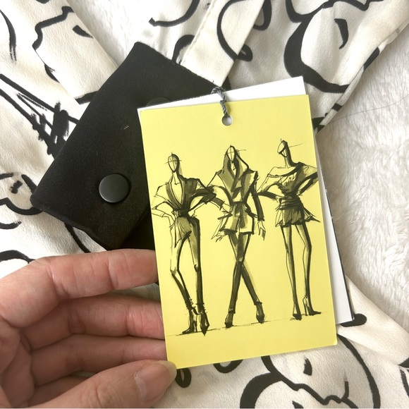 NWT Catherine Malandrino for Designation Love Paris Chiffon Button Down Shirt XS - Picture 7 of 9